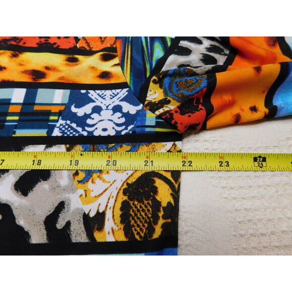 Valentina Woman's Festive Tunic Top Sz. XL Mixed Prints Embellished Bright Bold - Picture 7 of 7